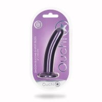 Dildo Ouch! Smooth Silicone G-Spot Dildo 6" Purple