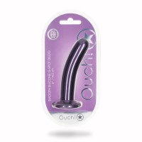 Dildo Ouch! Smooth Silicone G-Spot Dildo 6" Blue