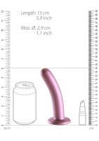 Ouch! Smooth Silicone G-Spot Dildo 6" Purple