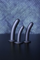 Ouch! Smooth Silicone G-Spot Dildo 6" Blue