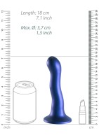 Ouch! Ultra Soft Silicone Curvy G-Spot Dildo 7" Rose