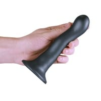 Ouch! Ultra Soft Silicone Curvy G-Spot Dildo 7" Rose