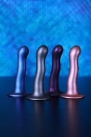 Dildo Ouch! Ultra Soft Silicone Curvy G-Spot Dildo 7" Purple