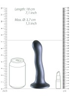 Dildo Ouch! Ultra Soft Silicone Curvy G-Spot Dildo 7" Purple