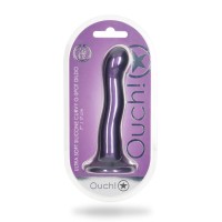 Ouch! Ultra Soft Silicone Curvy G-Spot Dildo 7" Rose
