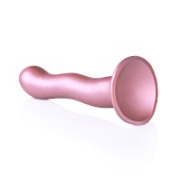 Ouch! Ultra Soft Silicone Curvy G-Spot Dildo 7" Rose