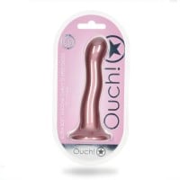 Dildo Ouch! Ultra Soft Silicone Curvy G-Spot Dildo 7" Rose