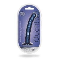 Dildo Ouch! Beaded Silicone G-Spot Dildo 6,5" Blue