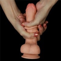 Realistické dildo se stahovací předkožkou Lovetoy 7″