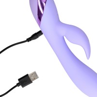 Loveline Smooth Silicone Rabbit Vibrator Digital Lavender
