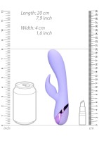 Loveline Smooth Silicone Rabbit Vibrator Digital Lavender