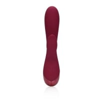 Vibrátor Loveline Smooth Silicone Rabbit Dark Cherry