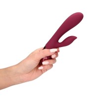 Loveline Smooth Silicone Rabbit Vibrator Dark Cherry