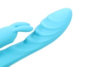 Loveline Ribbed Ultra Soft Silicone Rabbit Vibrator