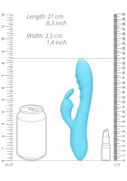 Loveline Ribbed Ultra Soft Silicone Rabbit Vibrator