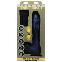 Vibrační dildo Doc Johnson Fort Troff Tendril Thruster černo-modré