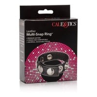 CalExotics Leather Multi-Snap Cock Ring