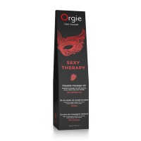 Masážní set Orgie Kissable Massage jahodový 100 ml