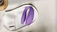 Vibrátor pre páry We-Vibe Sync Go Turquoise