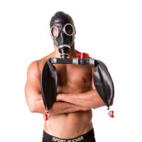 Gas Mask Rebreathing Bag with Valve