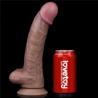 Lovetoy Dual Layered Platinum Silicone Cock 10.5″