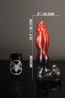 Dildo Twisted Beast Marchosias Demon Blood (Ombre) střední