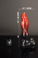 Twisted Beast Marchosias Dildo Demon Blood (Ombre) XL