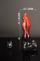 Twisted Beast Marchosias Dildo Demon Blood (Ombre) XL