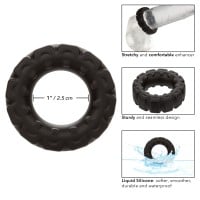 Erekčný krúžok CalExotics Alpha Liquid Silicone Prolong Tread Ring