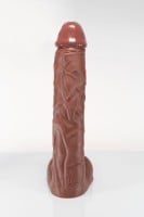 Twisted Beast Dallas Dildo Realistic Brown Medium