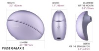 Stimulátor klitorisu s projektorom Svakom Pulse Galaxie Metallic Lilac