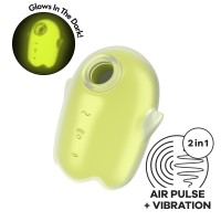 Stimulátor klitorisu Satisfyer Glowing Ghost bílý
