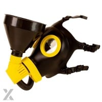 XTRM Soaker Piss Mask Rubber Head Holder žltá