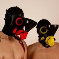 XTRM Soaker Piss Mask Rubber Head Holder žltá