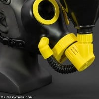 XTRM Soaker Piss Mask Rubber Head Holder Yellow