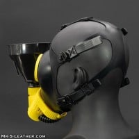 XTRM Soaker Piss Mask Rubber Head Holder žlutá