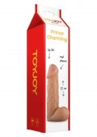 Realistické dildo s varlaty ToyJoy Prince Charming