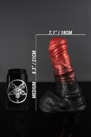 Dildo Twisted Beast Nessus Demon Blood (Ombre) střední