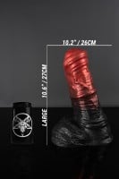 Dildo Twisted Beast Nessus Demon Blood (Ombre) velké