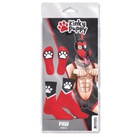 Ponožky Kinky Puppy Paw červené