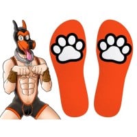 Kinky Puppy Paw Socks Orange
