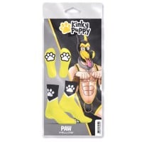 Kinky Puppy Paw Socks Yellow