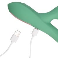 Vibrátor Loveline Pulse Wave and Tongue Flickering Rabbit