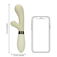 Vibrátor Loveline Silicone Rabbit Misty Green
