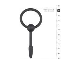 Silikonový penis plug s kroužkem Sinner Gear malý 4–8 mm