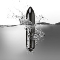 Rocks-Off RO-80mm Midnight Metal Vibrating Bullet