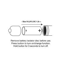 Rocks-Off RO-80mm Midnight Metal Vibrating Bullet