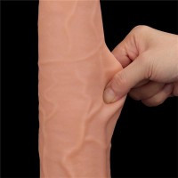 Lovetoy Sliding Skin Cock with Balls 13.5″