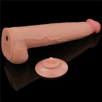 Lovetoy Sliding Skin Cock with Balls 13.5″