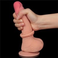 Lovetoy Sliding Skin Cock with Balls 7.5″